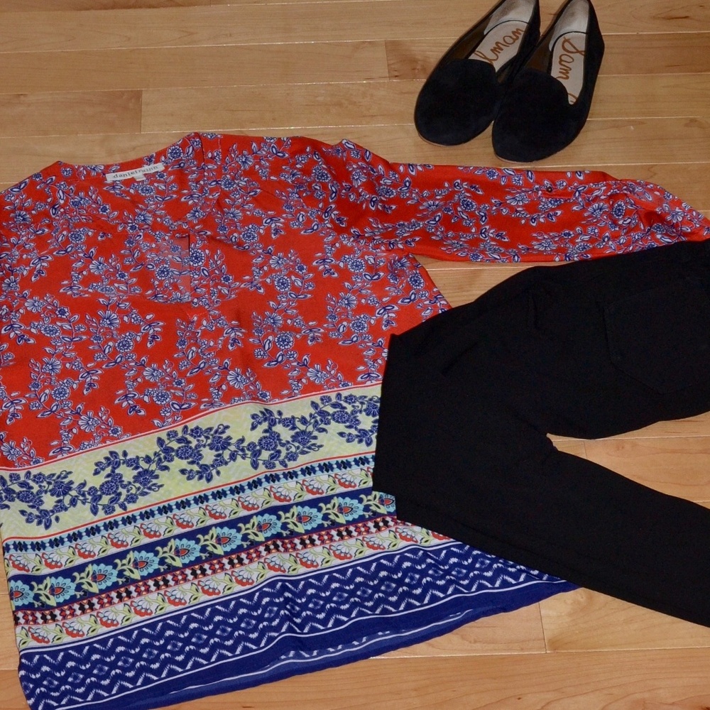 Daniel Rainn Floral Tunic, Size S